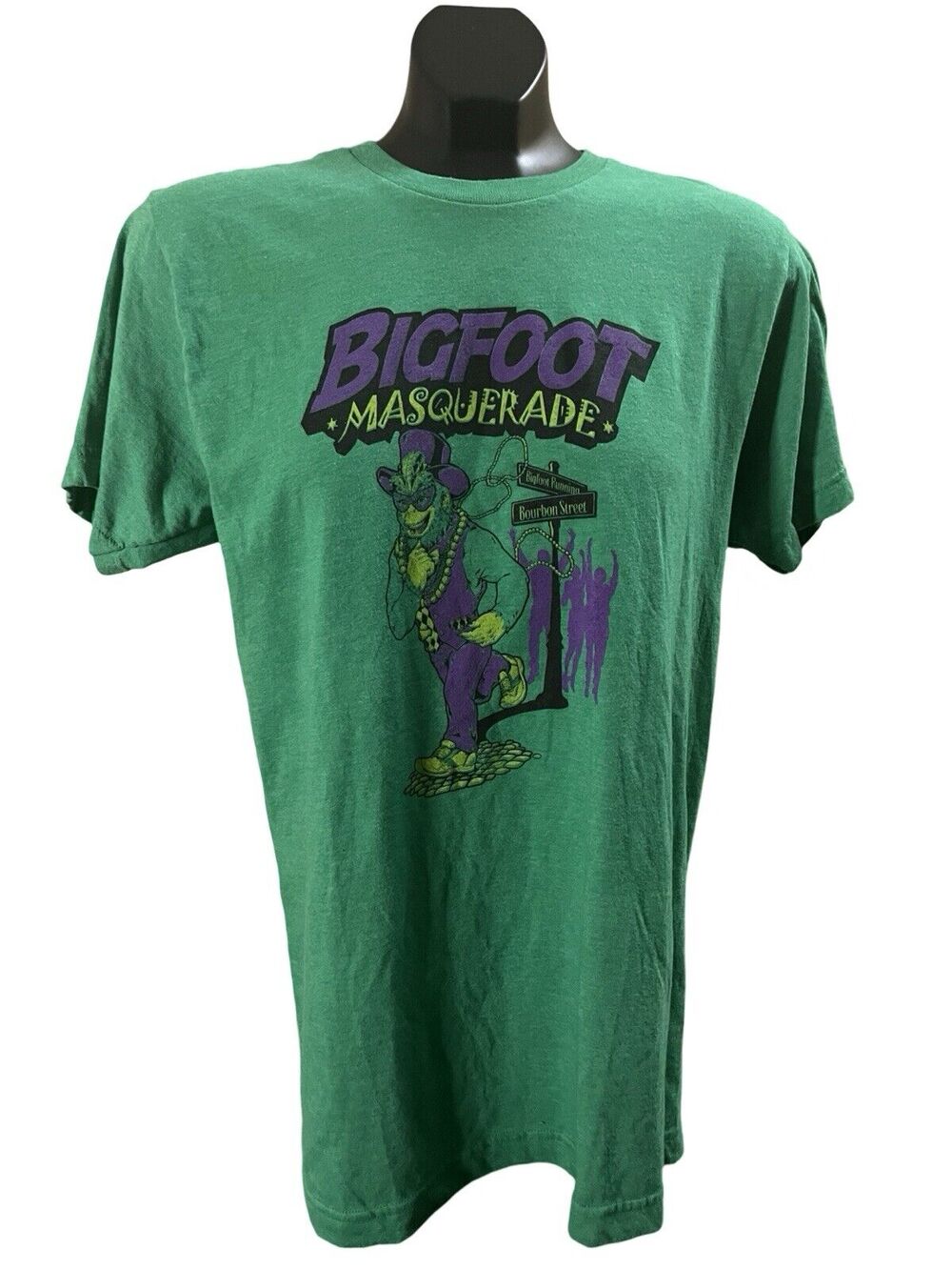 Bigfoot Masquerade Bourbon Street Graphic T-Shirt